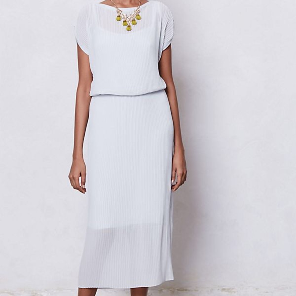 Anthropologie Bordeaux Midi Dress